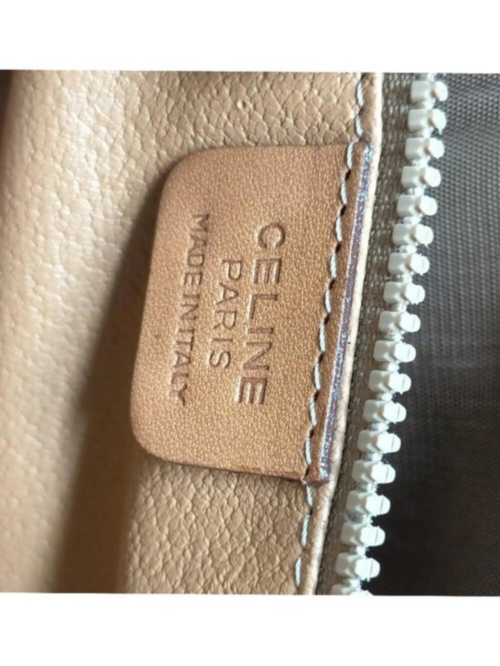Authentic Celine Macadam Clutch Brown PVC Leather Wristlet Vintage Logo Pouch - Picture 15 of 16